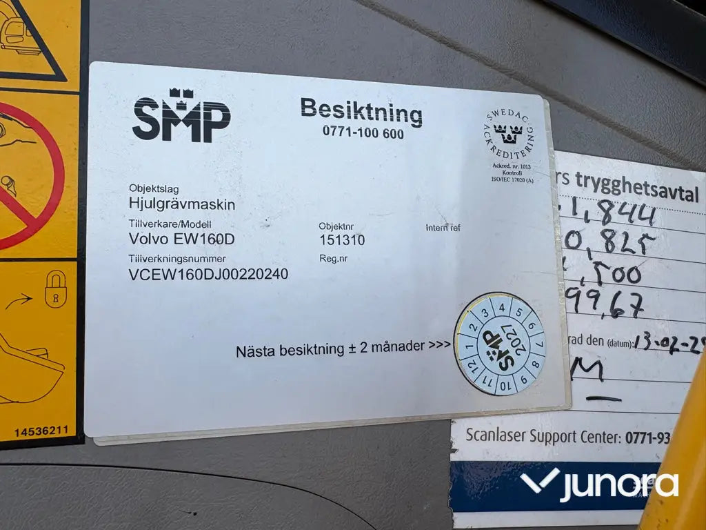 Grävmaskin - Volvo EW160D