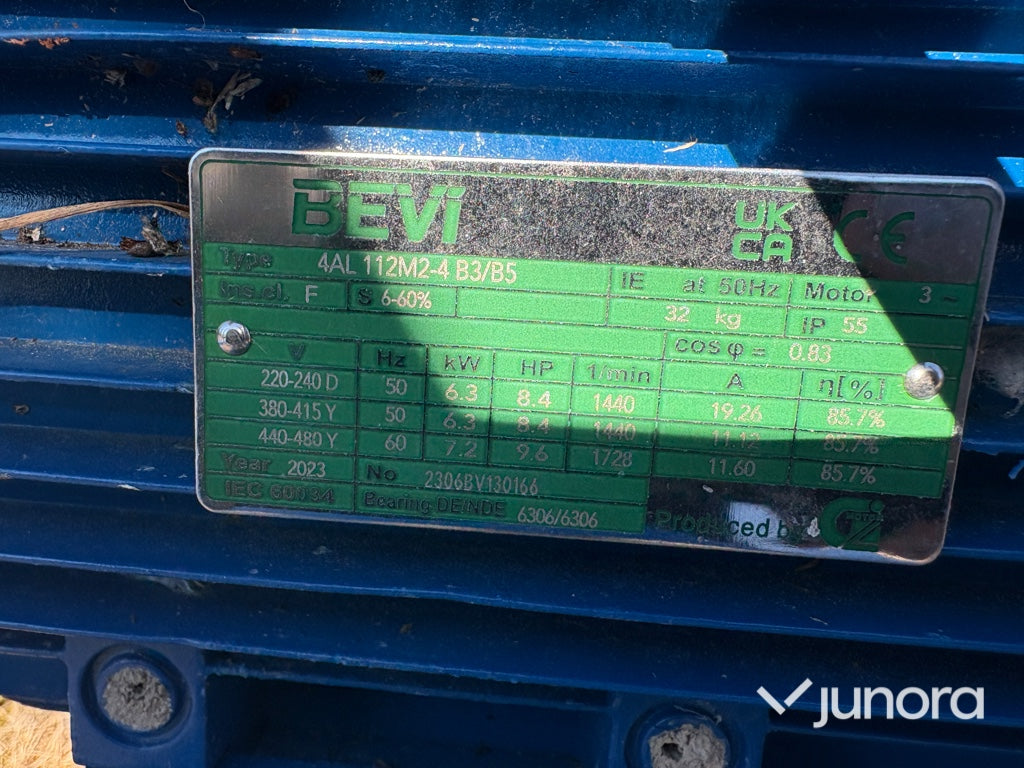 Vedmaskin / Vedklyv - BEVI, 6.3 kW, Hydraulisk
