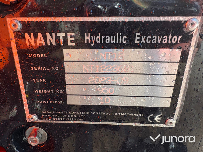 Grävmaskin Nante NT12 1 ton