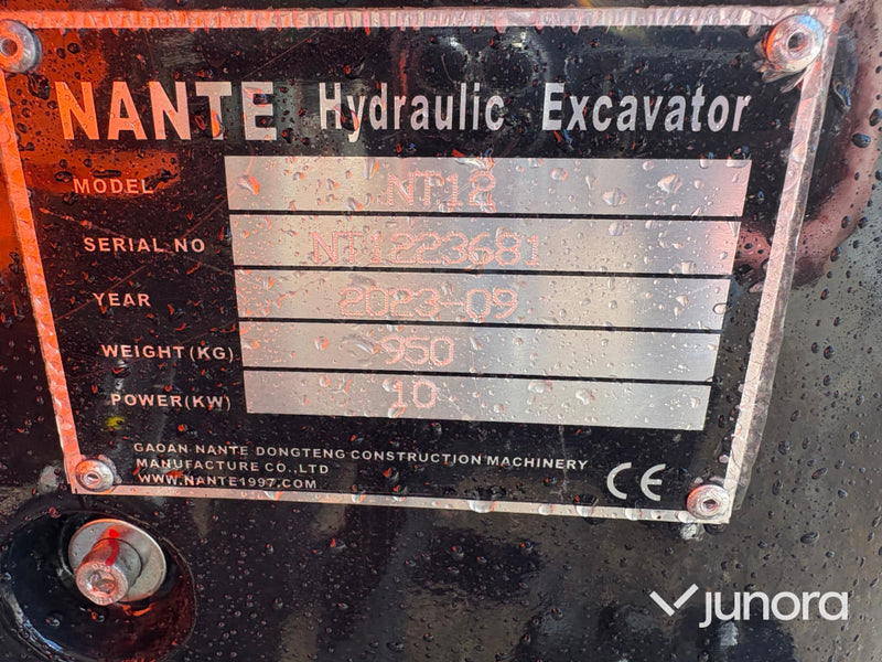 Grävmaskin Nante NT12 1 ton