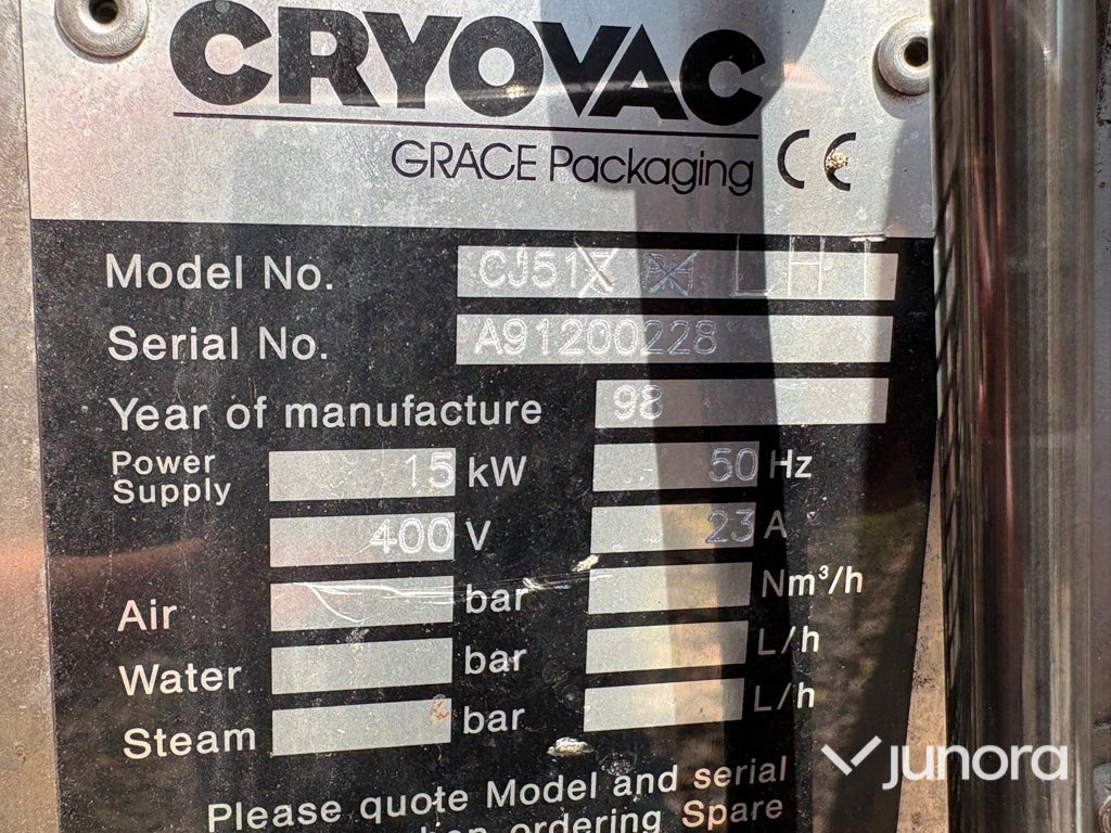 Vakuumförpackningsmaskin – Cryovac CJ51X B4 LH