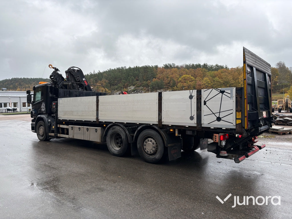 Kranbil - Scania P410, HiAB-kran