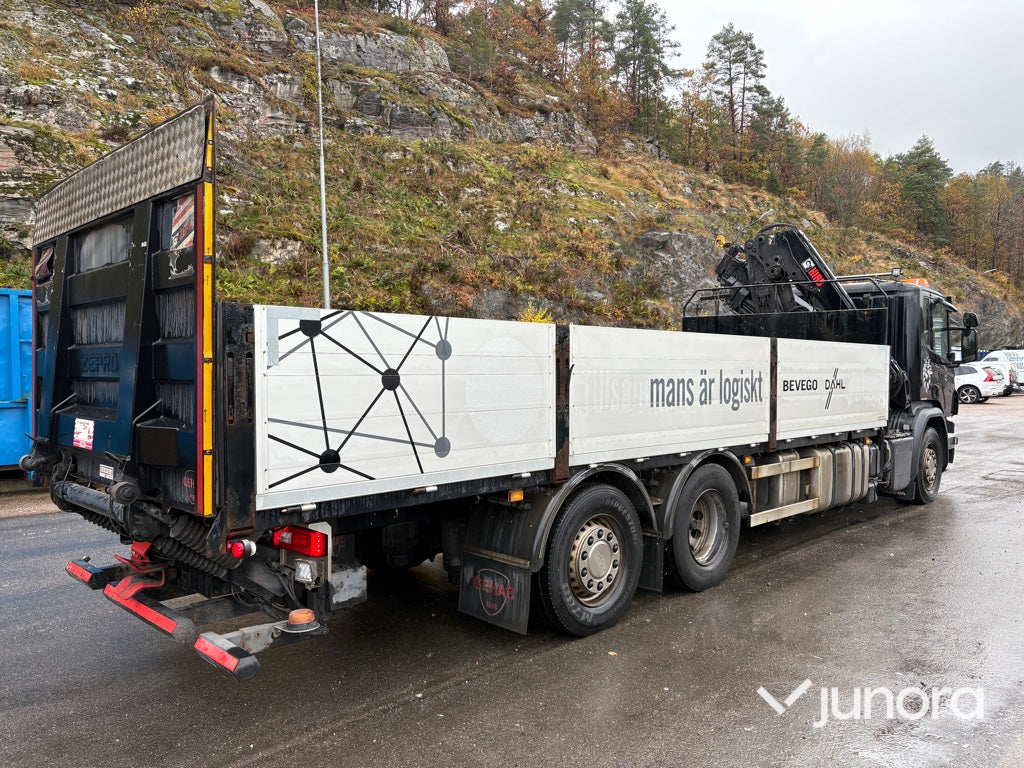 Kranbil - Scania P410, HiAB-kran