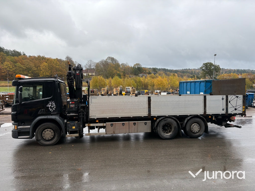 Kranbil - Scania P410, HiAB-kran