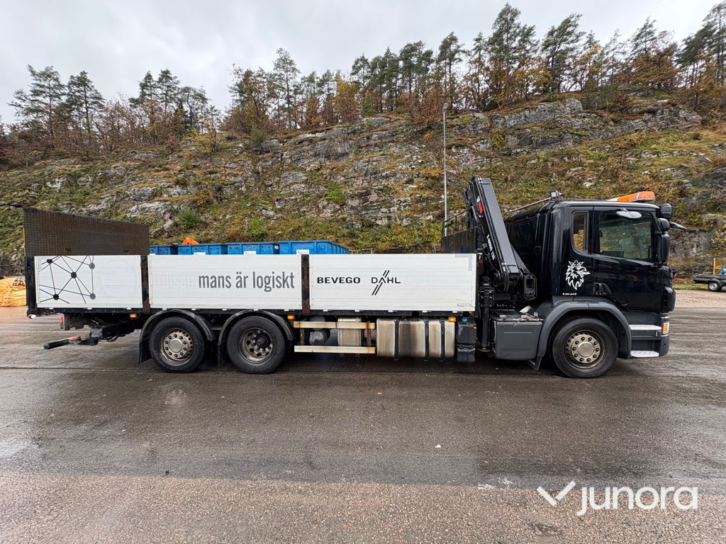 Kranbil - Scania P410, HiAB-kran