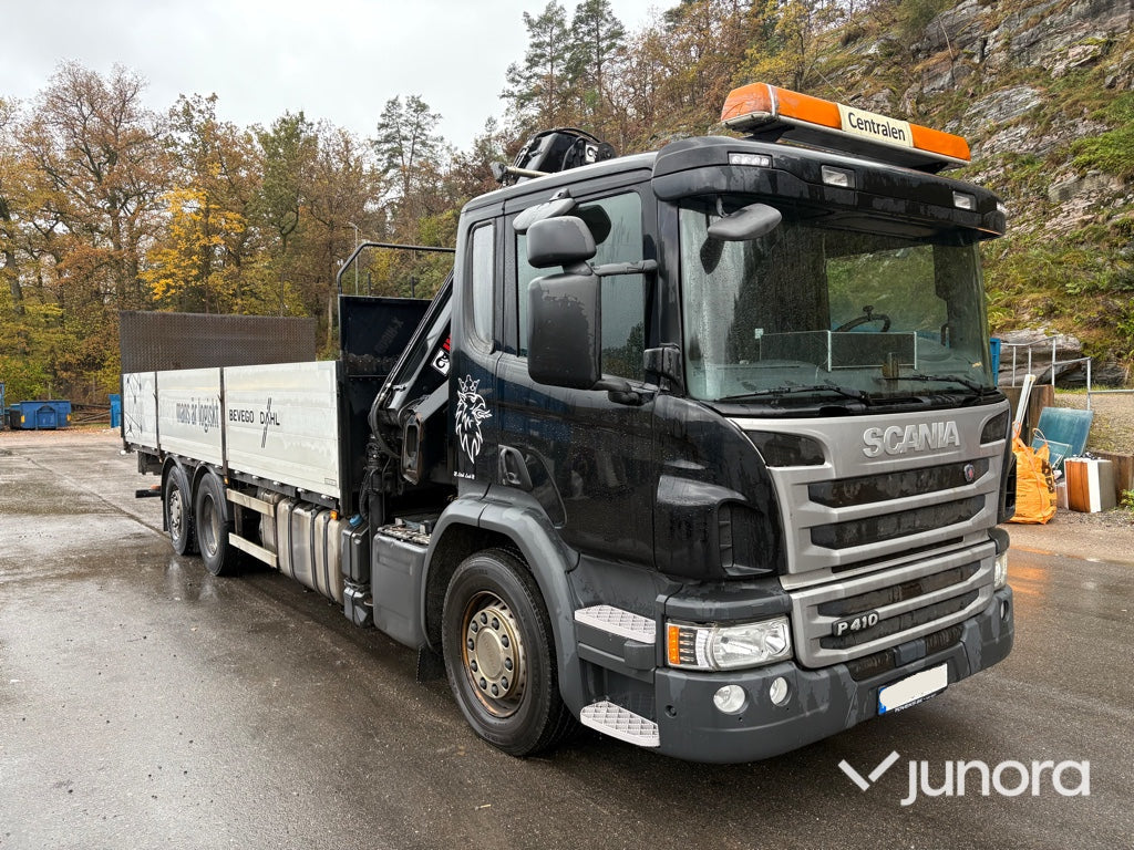 Kranbil - Scania P410, HiAB-kran