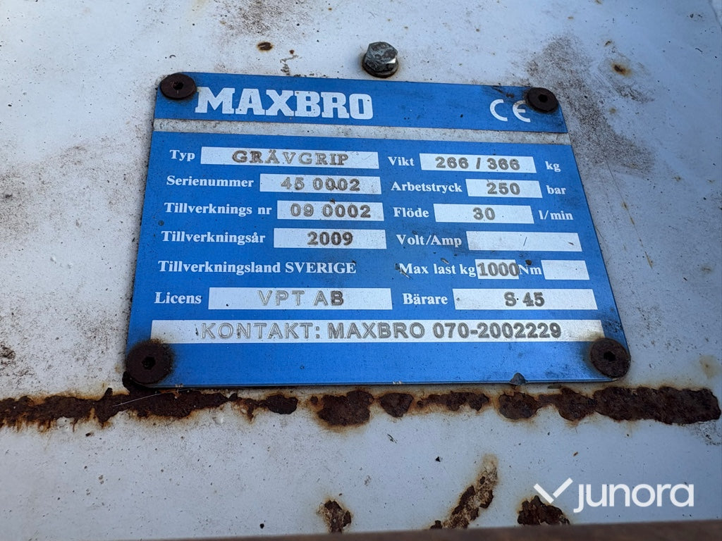 Grävgrip - Maxbro, Hydraulisk