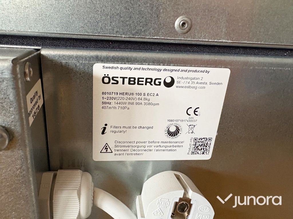 Ventilationsaggregat - HERU 100 S EC2 A