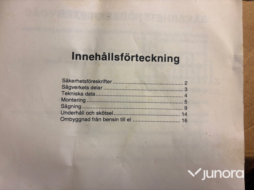 Minisågverk - Jonsered EL 600+