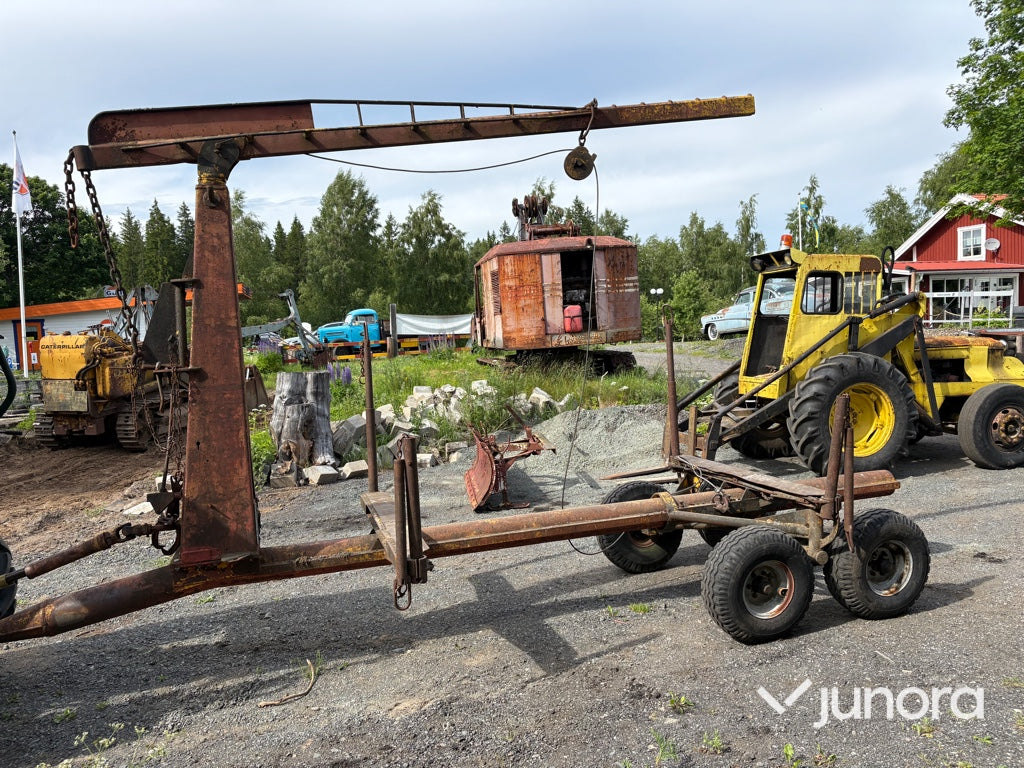Skogsvagn med vajerkran - Rottne, VDF