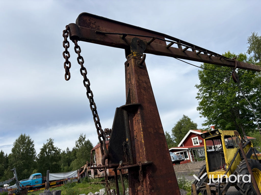 Skogsvagn med vajerkran - Rottne, VDF