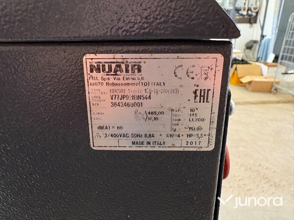 Kompressor NUAIR Mercury Tronic 4.0-10-200