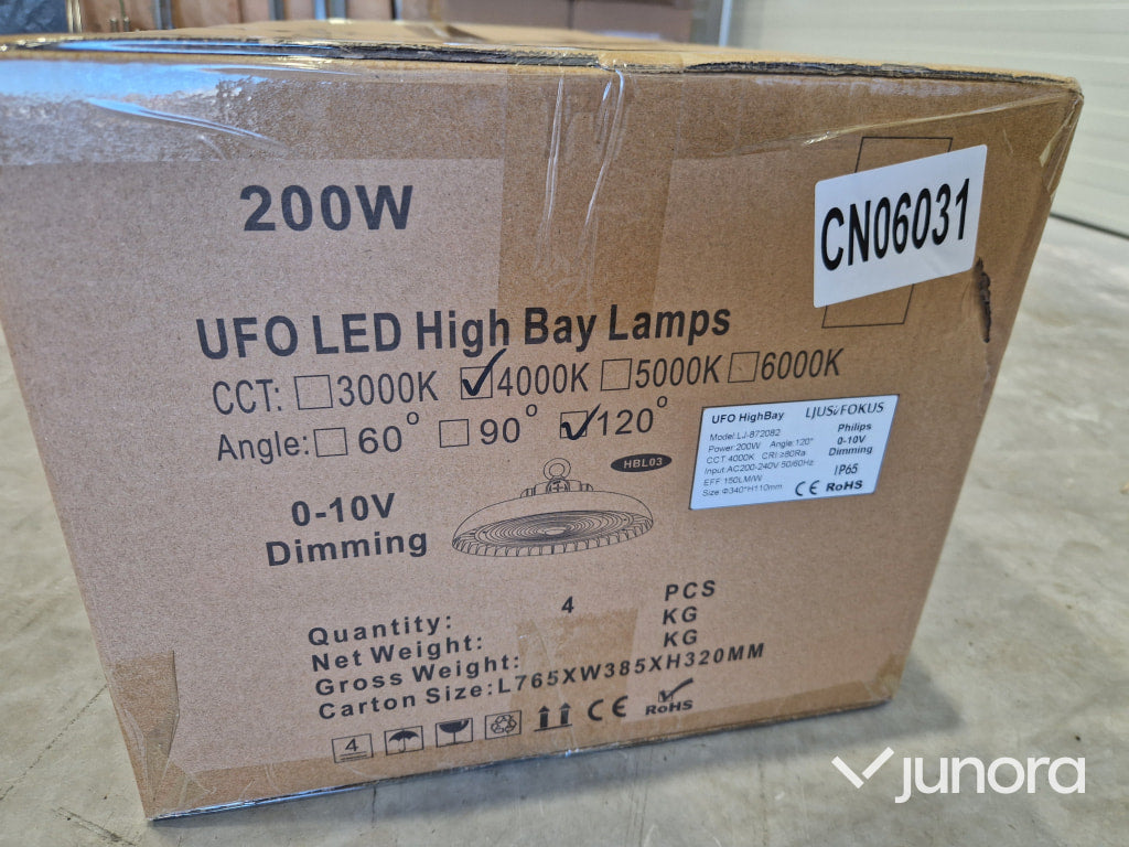 LED industribelysning - Philips driver, UFO High Bay 200W
