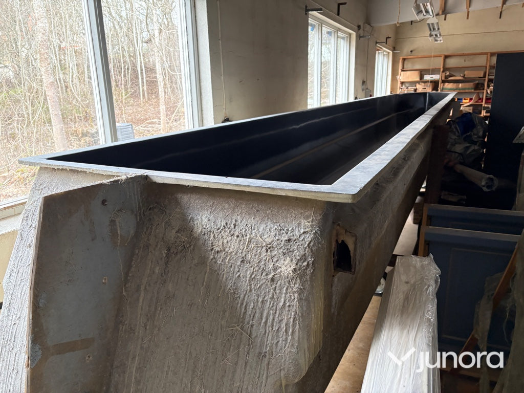 Gjutform till glasfiberponton