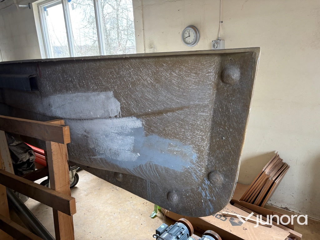 Gjutform till glasfiberponton