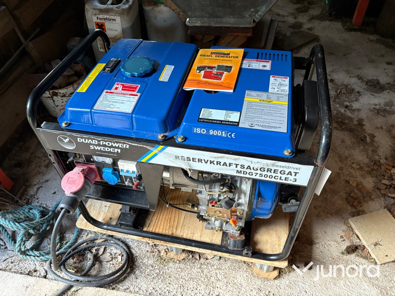 Dieselelverk DUAB-Power MDG7500CLE-3