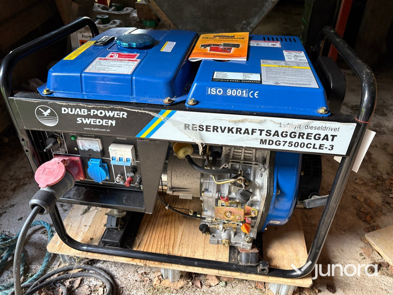 Dieselelverk DUAB-Power MDG7500CLE-3