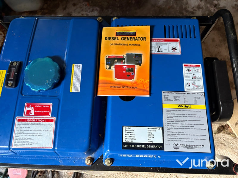 Dieselelverk DUAB-Power MDG7500CLE-3