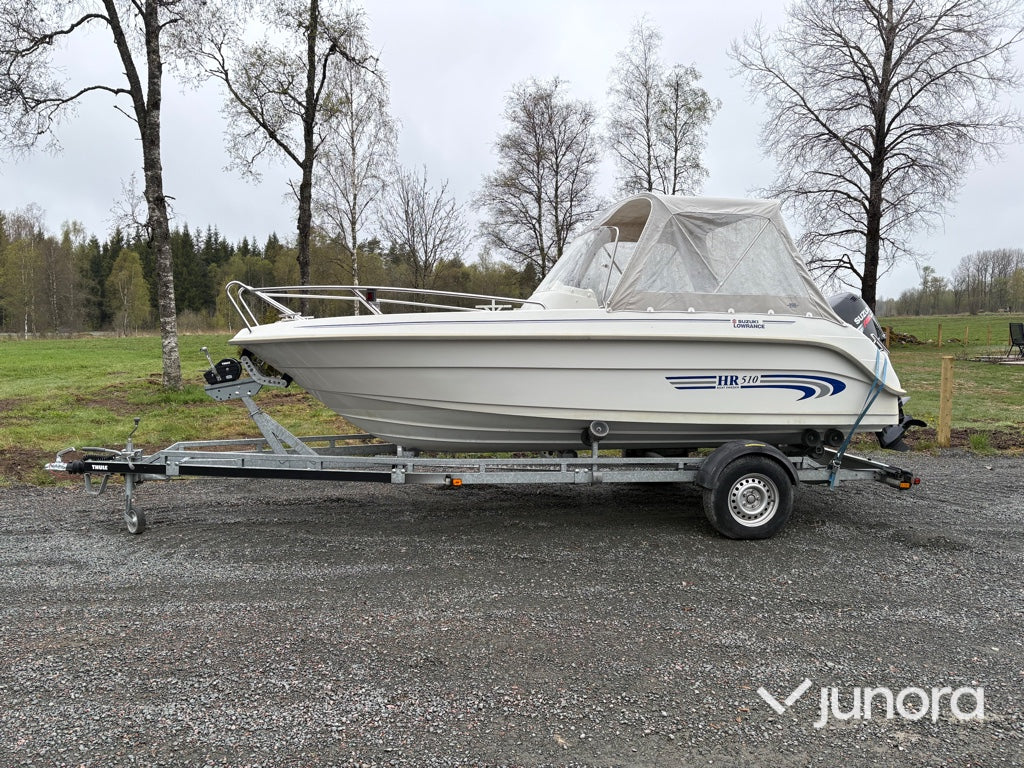 Båt med trailer - Suzuki, Lowrance HR510