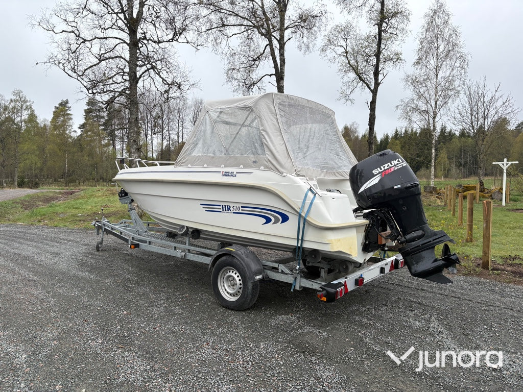Båt med trailer - Suzuki, Lowrance HR510