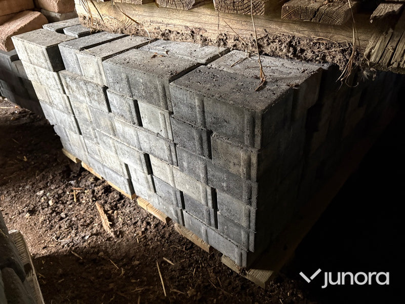 Munksten - Naturgrå, 6st pall