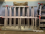Aluminiumställning med solpanelshiss Euroscaffold