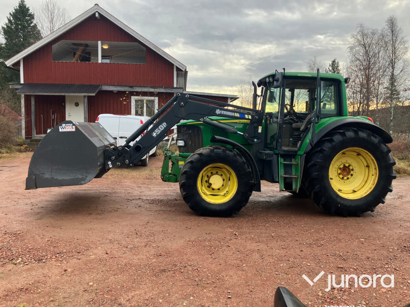 John Deere 6620 med lastare och frontlyft