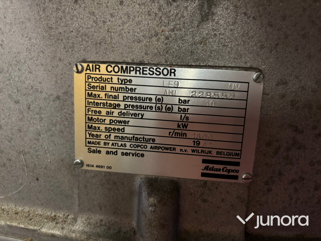 Kompressor - Atlas Copco, LE9