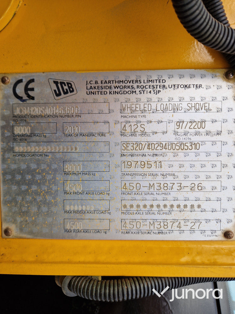 Lastmaskin JCB 412S