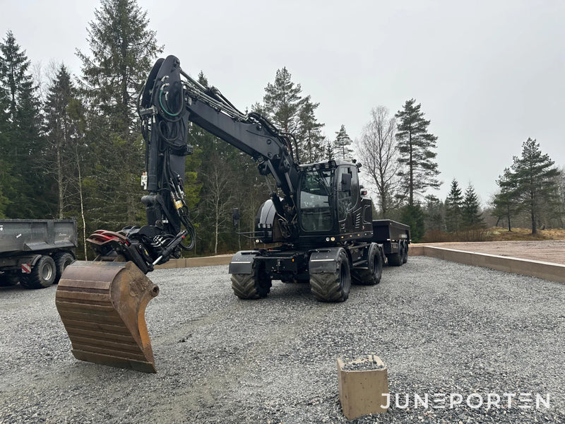 Hjulgrävare Liebherr 914 med vagn Randex XD 85