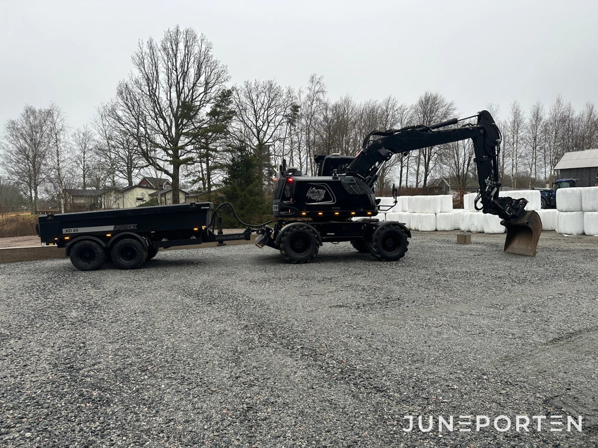 Hjulgrävare Liebherr 914 med vagn Randex XD 85