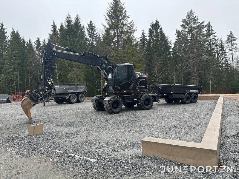Hjulgrävare Liebherr 914 med vagn Randex XD 85