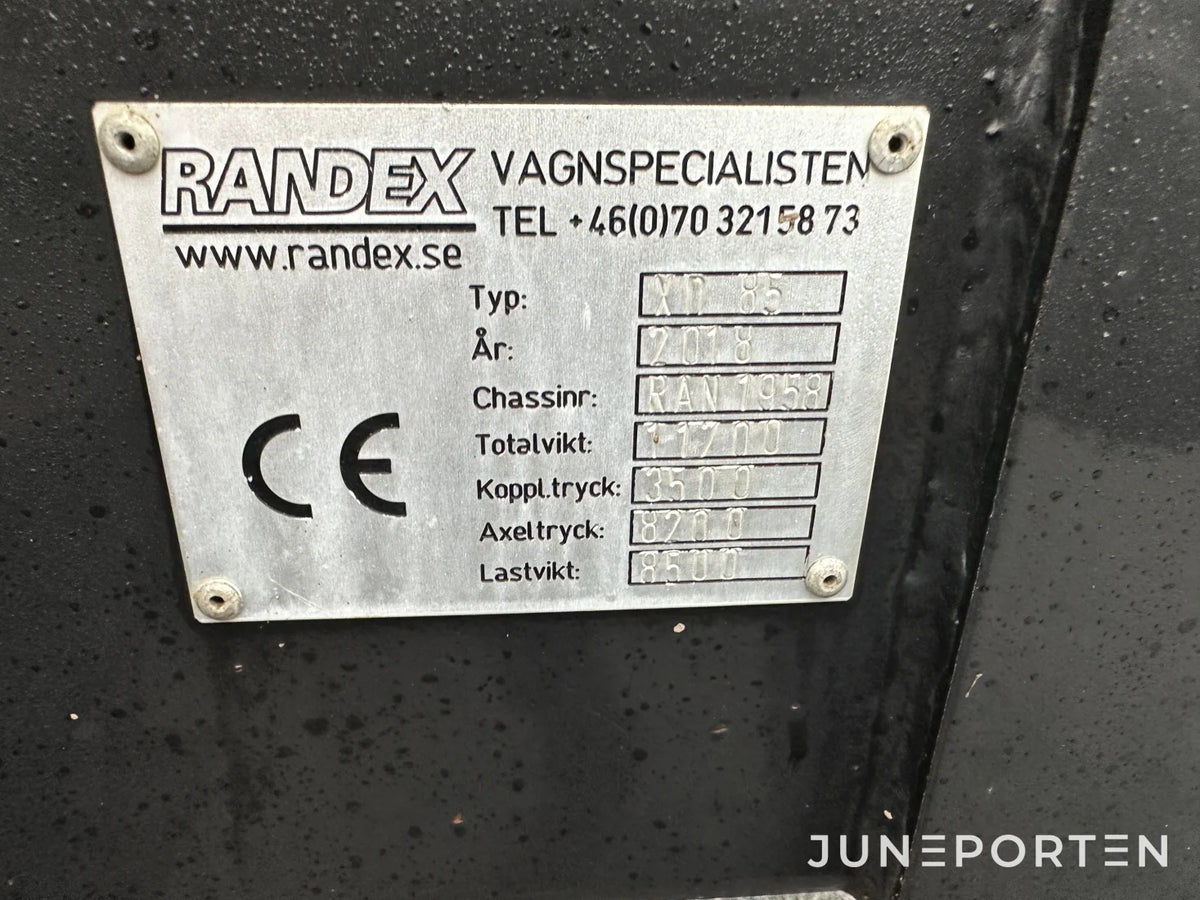 Hjulgrävare Liebherr 914 med vagn Randex XD 85
