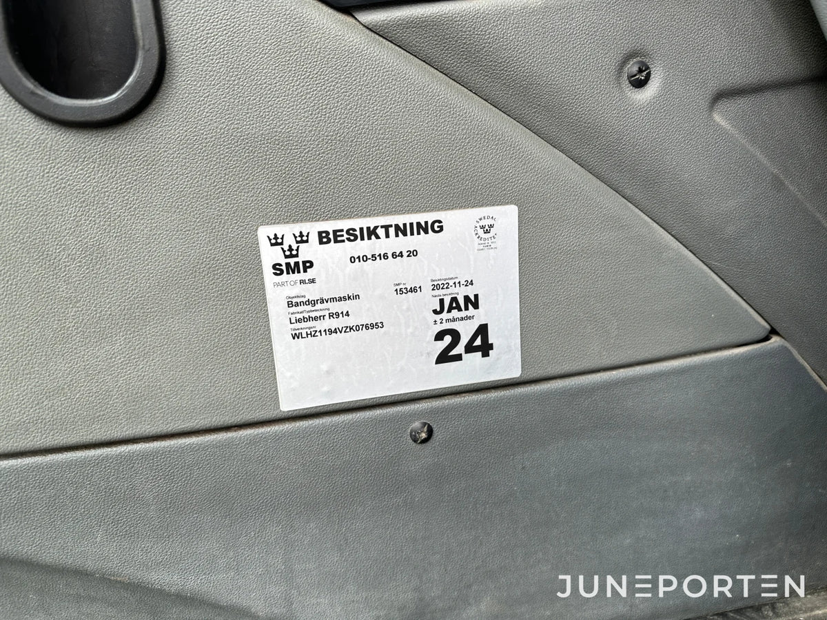 Bandgrävare Liebherr R914 Compact med tiltrotator