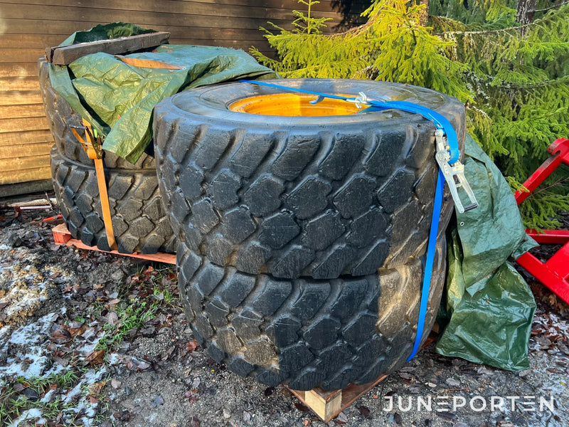 Kompletta hjul Michelin XLD 600/65 R25