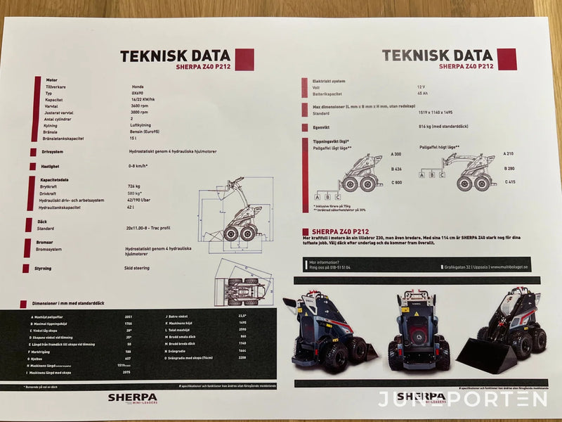 Minilastare Sherpa Z40 P212