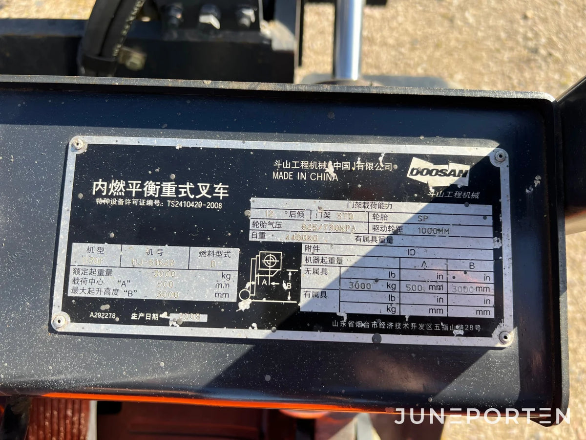 Motviktstruck Doosan D30F