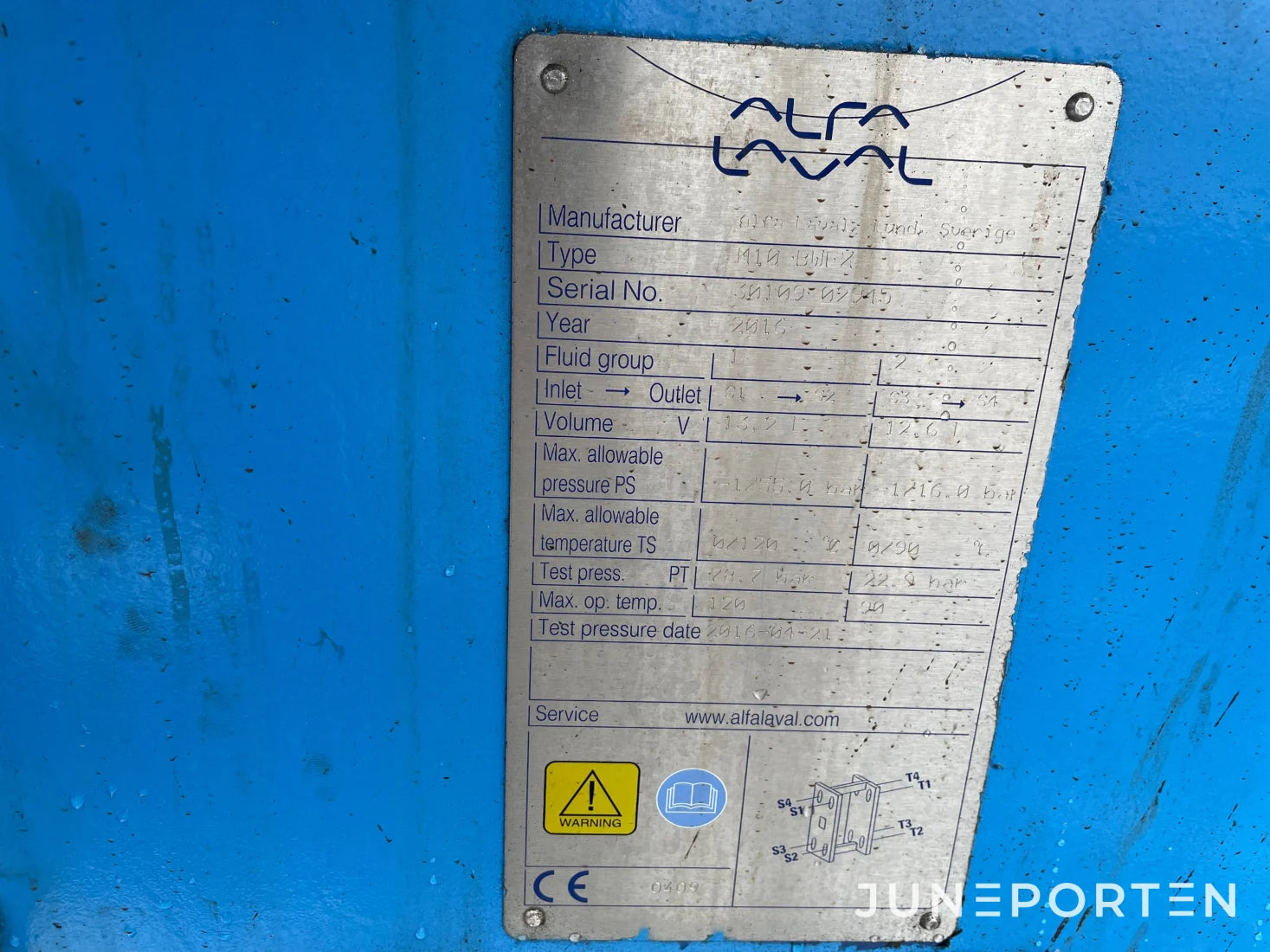 Plattvärmeväxlare Alfa Laval M10 BWFX