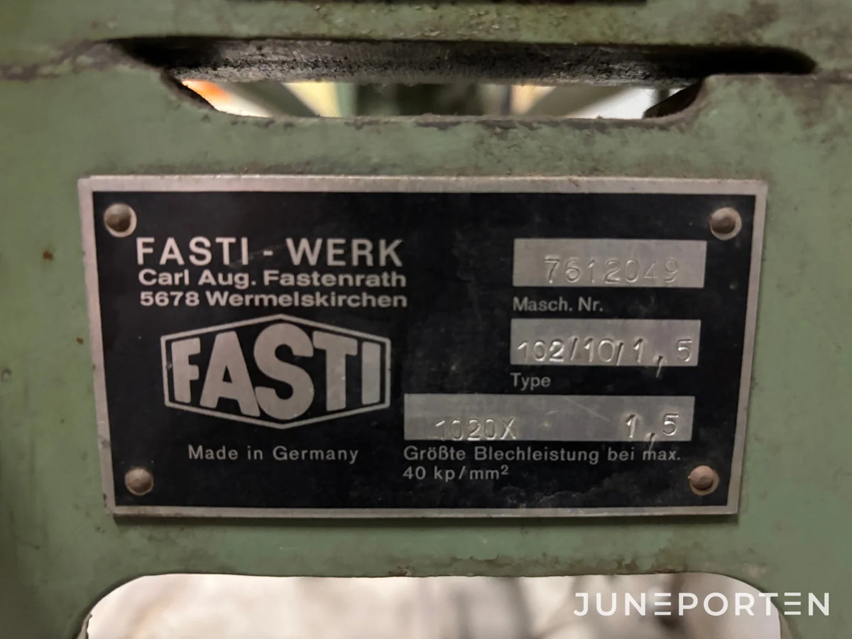 Rundvalsmaskin Fasti