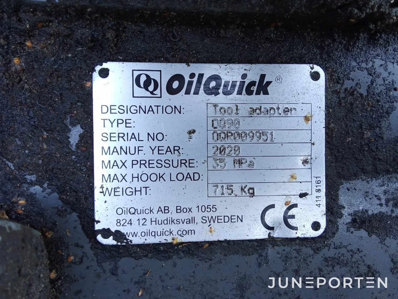 S90 Snabbfäste med OilQuick system