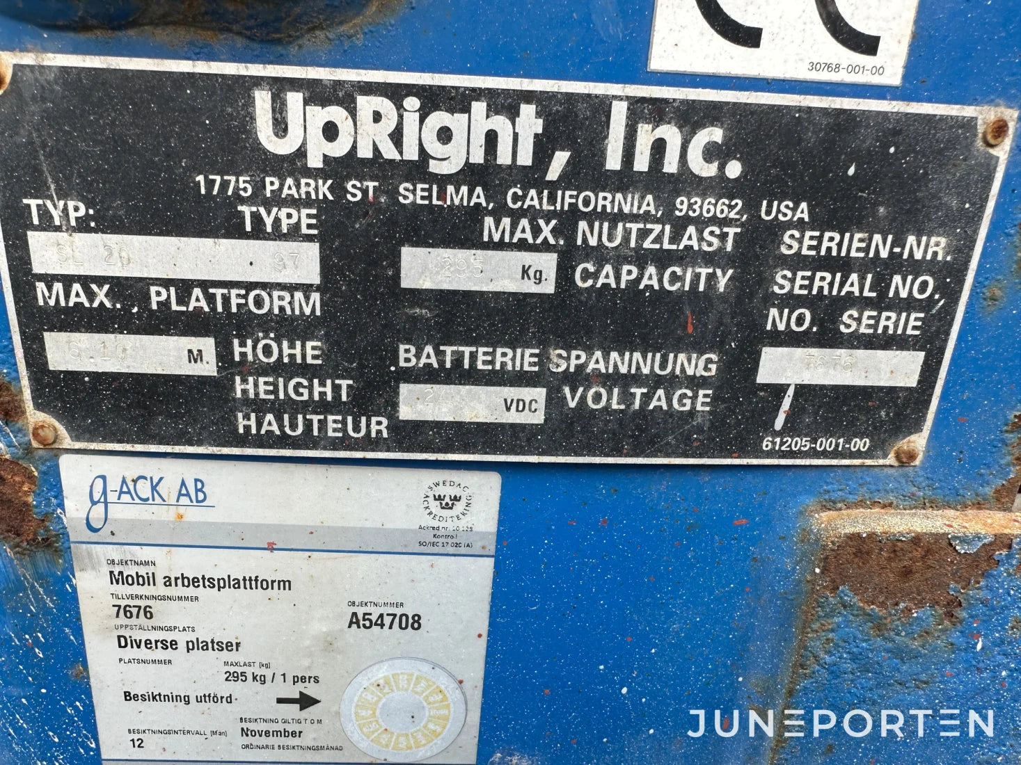 Saxlift UpRight SL 20