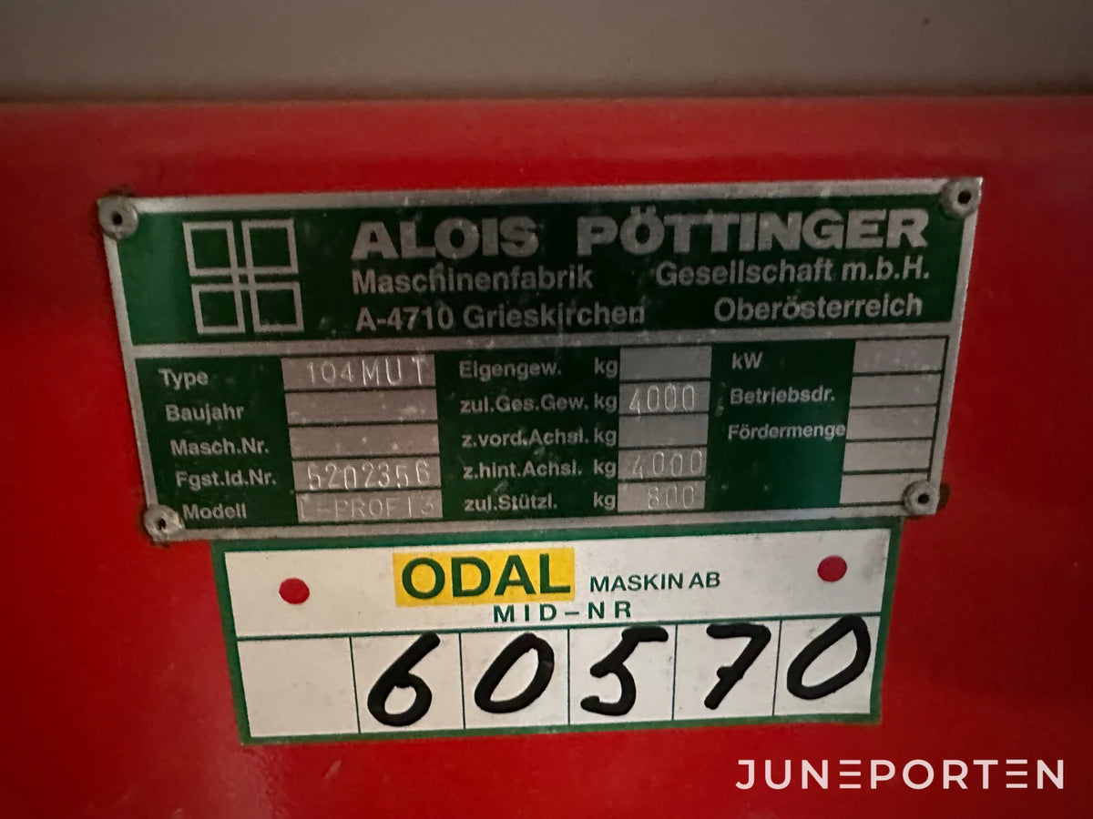 Självlastarvagn Pöttinger Ladeprofi III