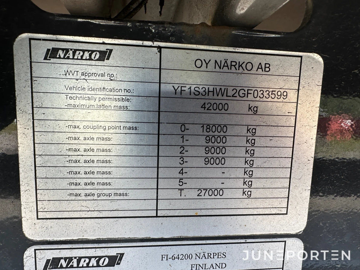 Skåpsläp Närko S3HW13L12