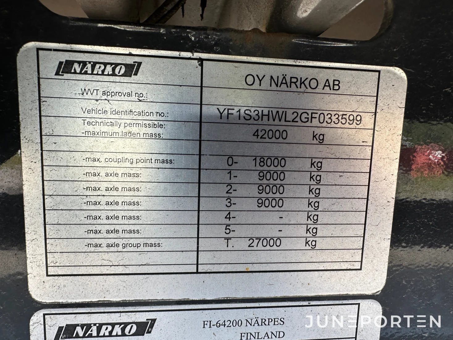 Skåpsläp Närko S3HW13L12