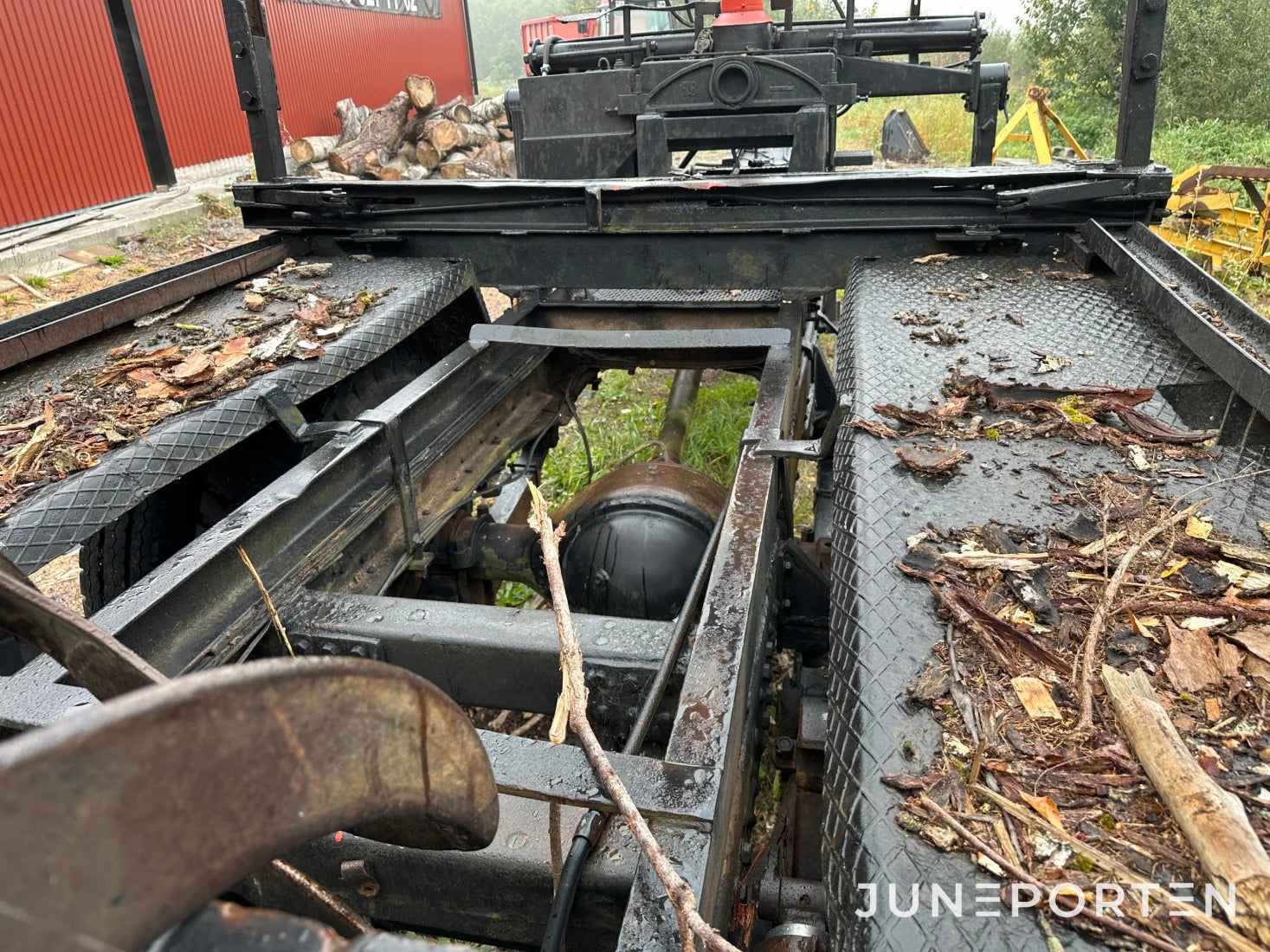 Skogsvagn med Hiab kran