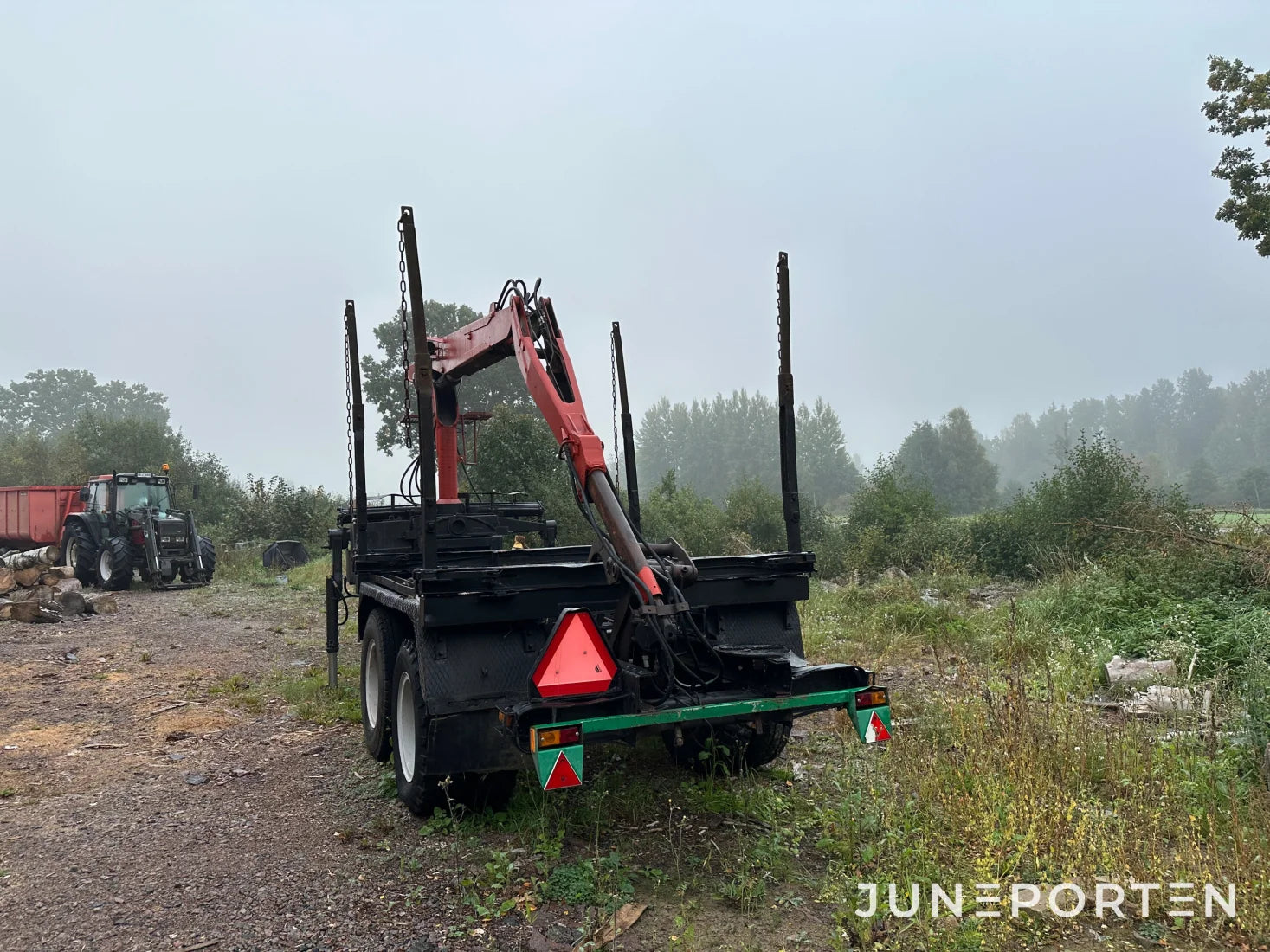 Skogsvagn med Hiab kran