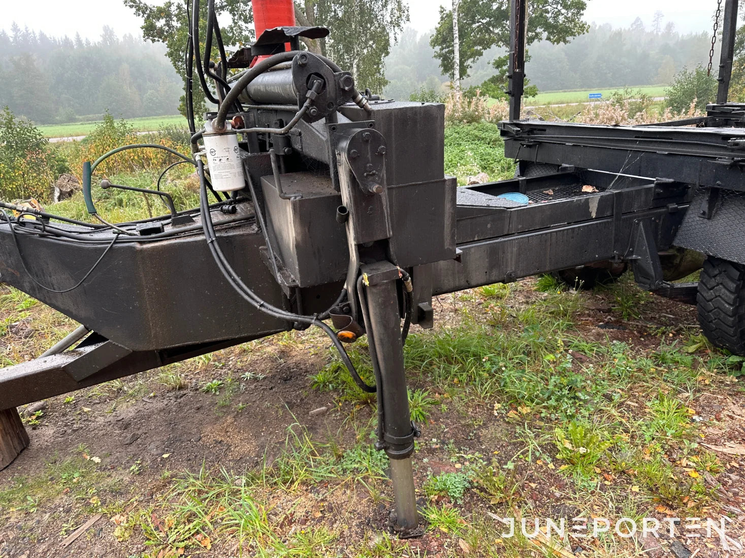 Skogsvagn med Hiab kran