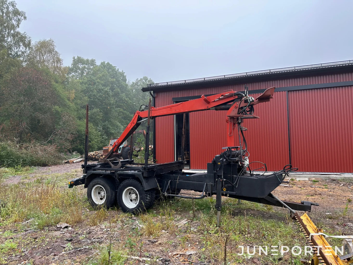 Skogsvagn med Hiab kran