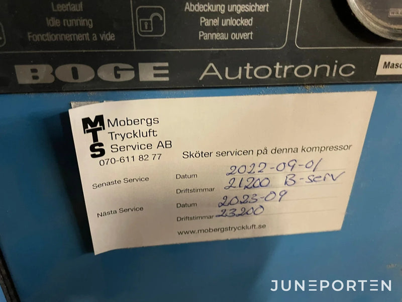 Skruvkompressor Boge Autotronic SD15