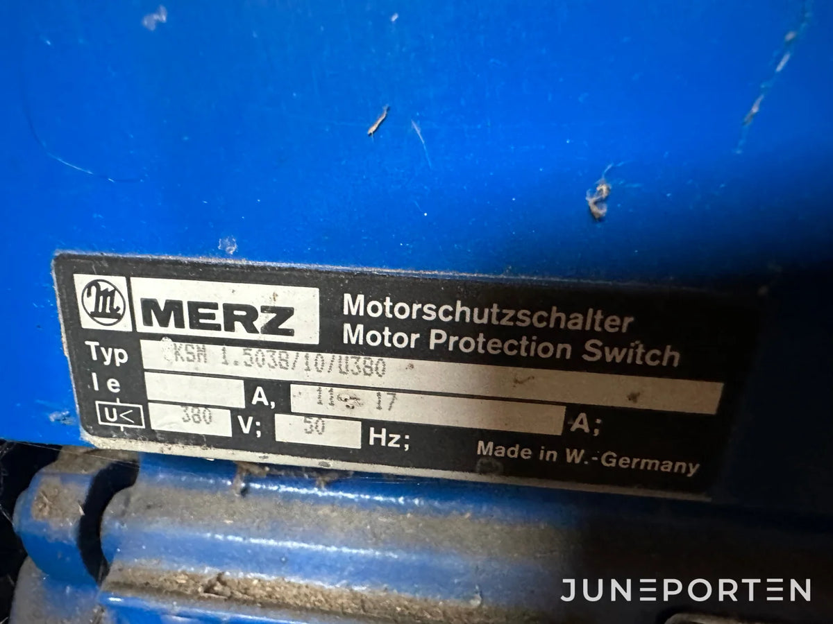 Spannmålsfläkt Merz 380 V